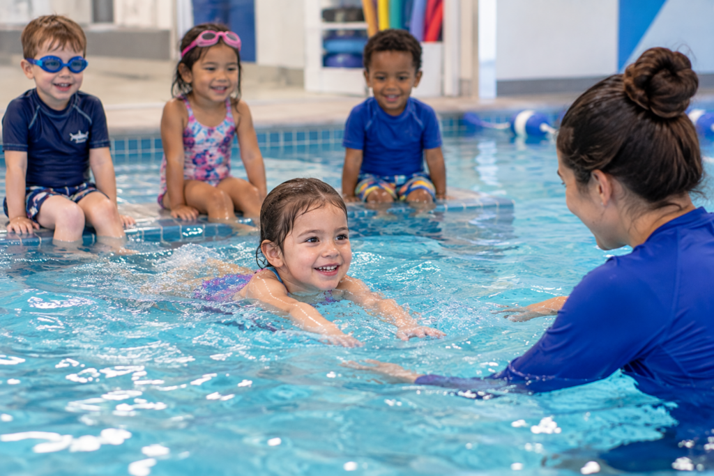 4 year olds in swim class